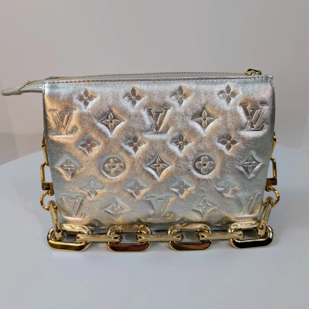Louis Vuitton Iridescent Sequin and Silver Monogram Empreinte Bag - Picture 9 of 16